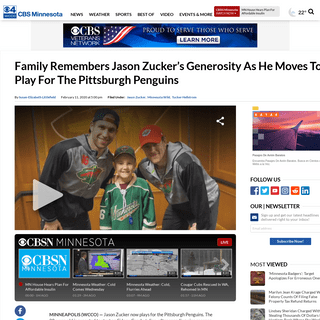 A complete backup of minnesota.cbslocal.com/2020/02/11/family-remembers-jason-zuckers-generosity-as-he-moves-to-play-for-the-pit