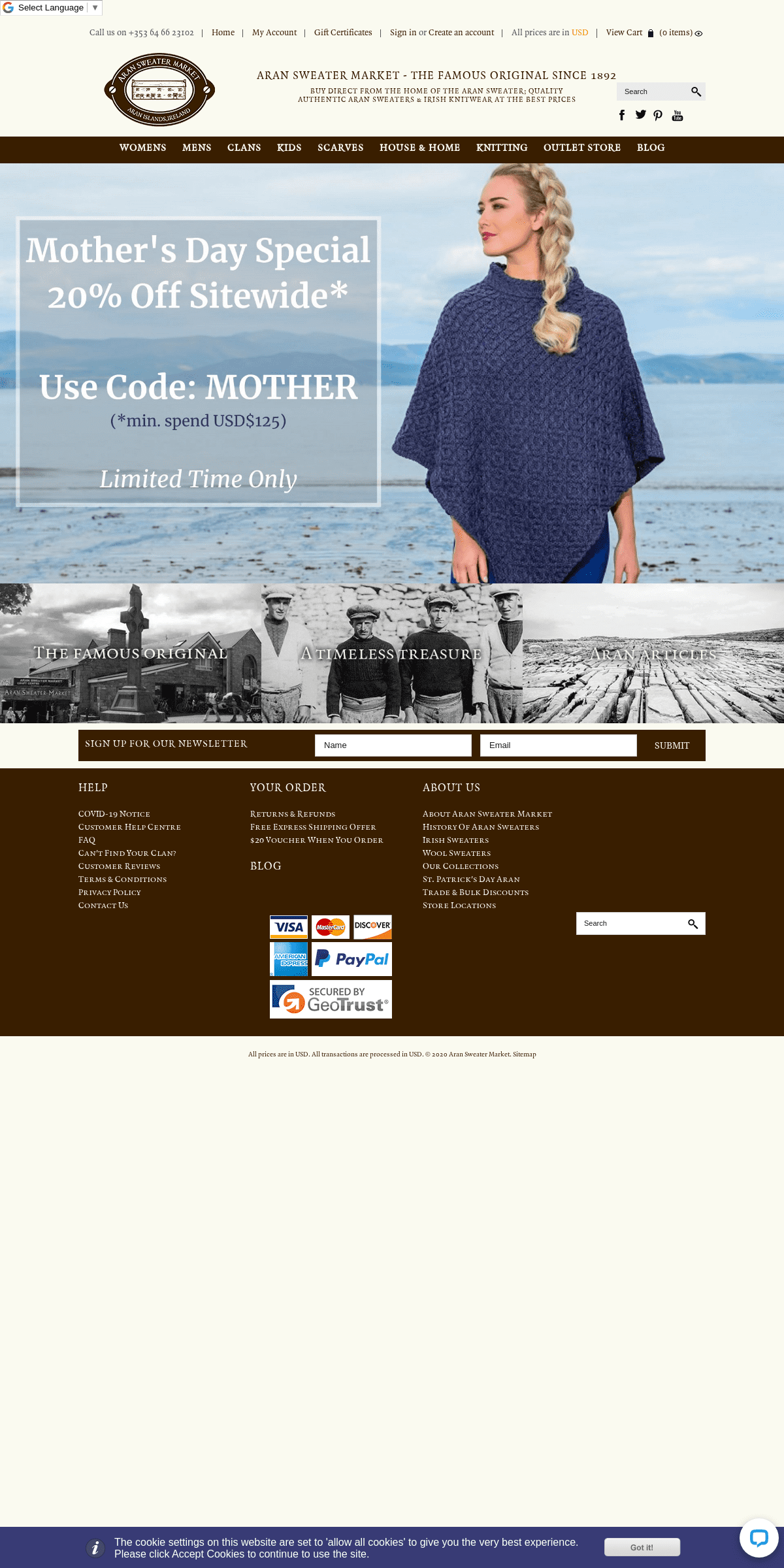 A complete backup of aransweatermarket.com