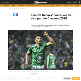 A complete backup of www.mediotiempo.com/futbol/liga-mx/leon-vs-necaxa-vivo-partido-clausura-2020