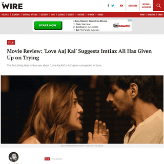 A complete backup of thewire.in/film/love-aaj-kal-movie-review