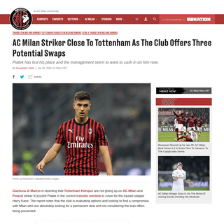 A complete backup of acmilan.theoffside.com/2020/1/28/21110976/ac-milan-striker-close-to-tottenham-club-offers-three-potential-s