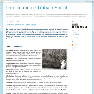 Diccionario de Trabajo Social