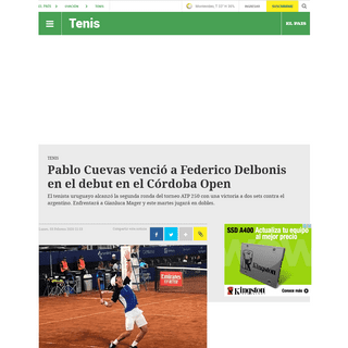 A complete backup of www.ovaciondigital.com.uy/tenis/pablo-cuevas-vencio-federico-delbonis-debut-cordoba-open.html