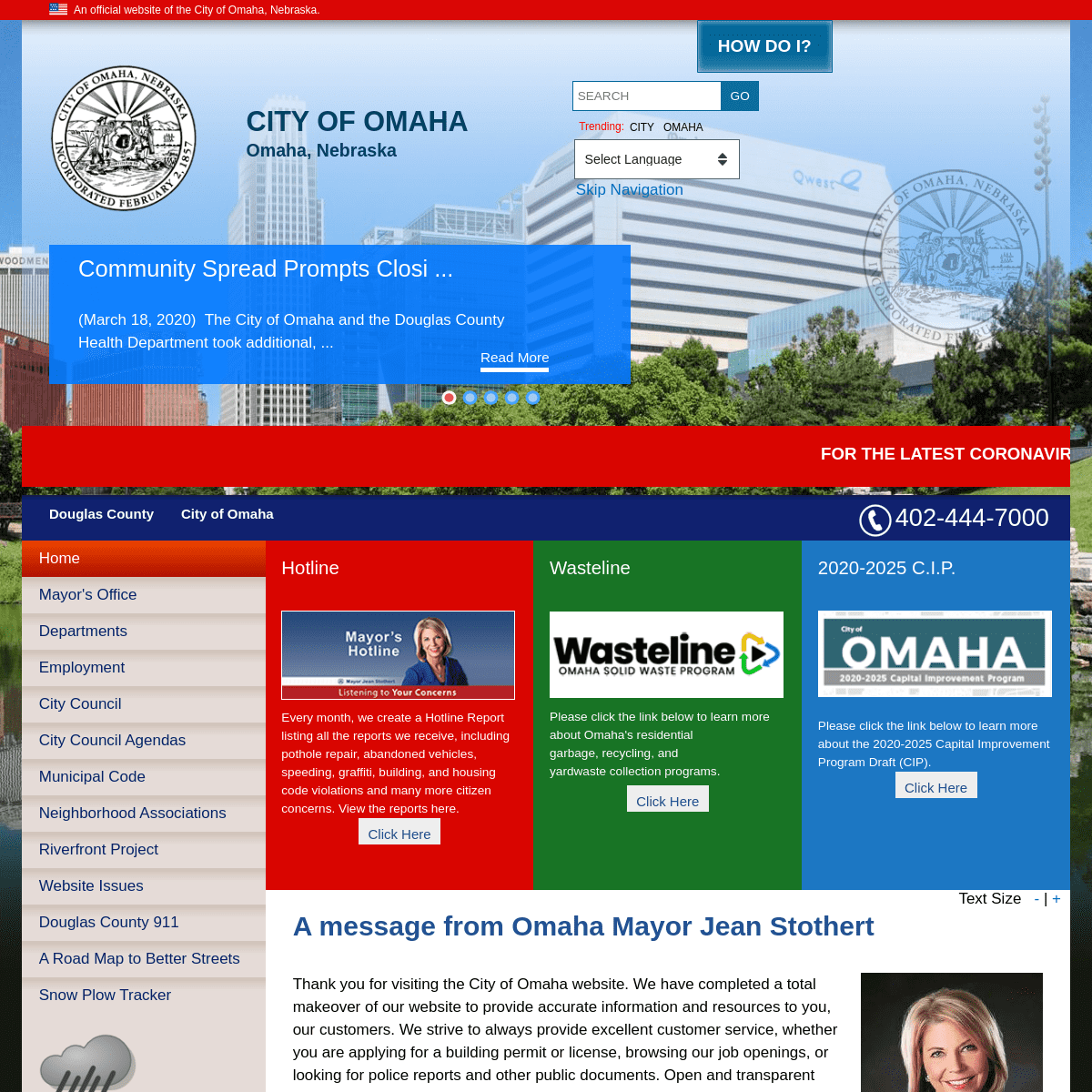 A complete backup of cityofomaha.org