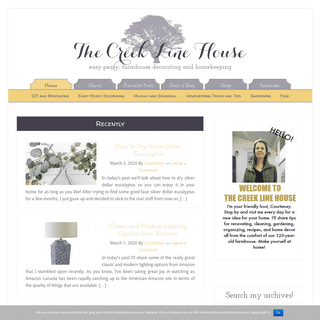 The Creek Line House - easy-peasy farmhouse decorating and homekeeping