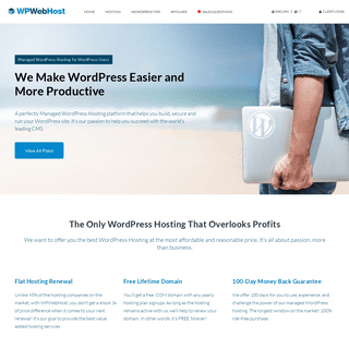 Managed WordPress Hosting - For Speed & Security - WPWebHost