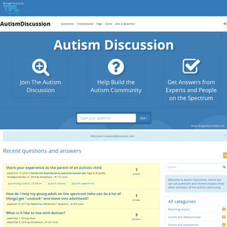 A complete backup of autismdiscussion.com