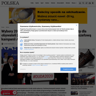A complete backup of polskatimes.pl/wybory-prezydenckie-2020-andrzej-duda-zaprezentowal-sztab-wyborczy-rusza-dudabus-jolanta-tur