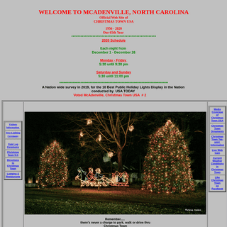 A complete backup of mcadenville-christmastown.com