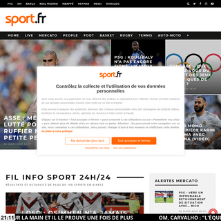 A complete backup of sport.fr