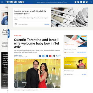 A complete backup of www.timesofisrael.com/quentin-tarantino-and-israeli-wife-welcome-baby-boy-in-tel-aviv/