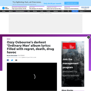 A complete backup of www.usatoday.com/story/entertainment/music/2020/02/21/ozzy-osbournes-ordinary-man-prince-darkness-heavy-lyr