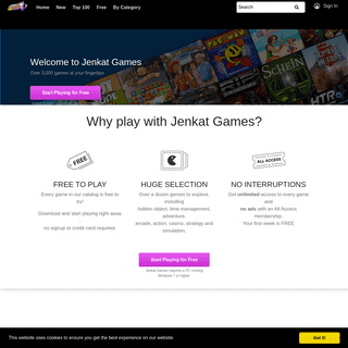 A complete backup of jenkatgames.com
