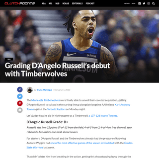 A complete backup of clutchpoints.com/grading-dangelo-russell-debut-with-timberwolves/