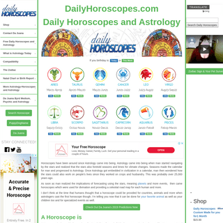 Daily Horoscopes Today - DailyHoroscopes.com