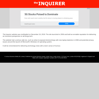 A complete backup of theinquirer.net