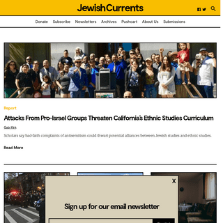 A complete backup of jewishcurrents.org