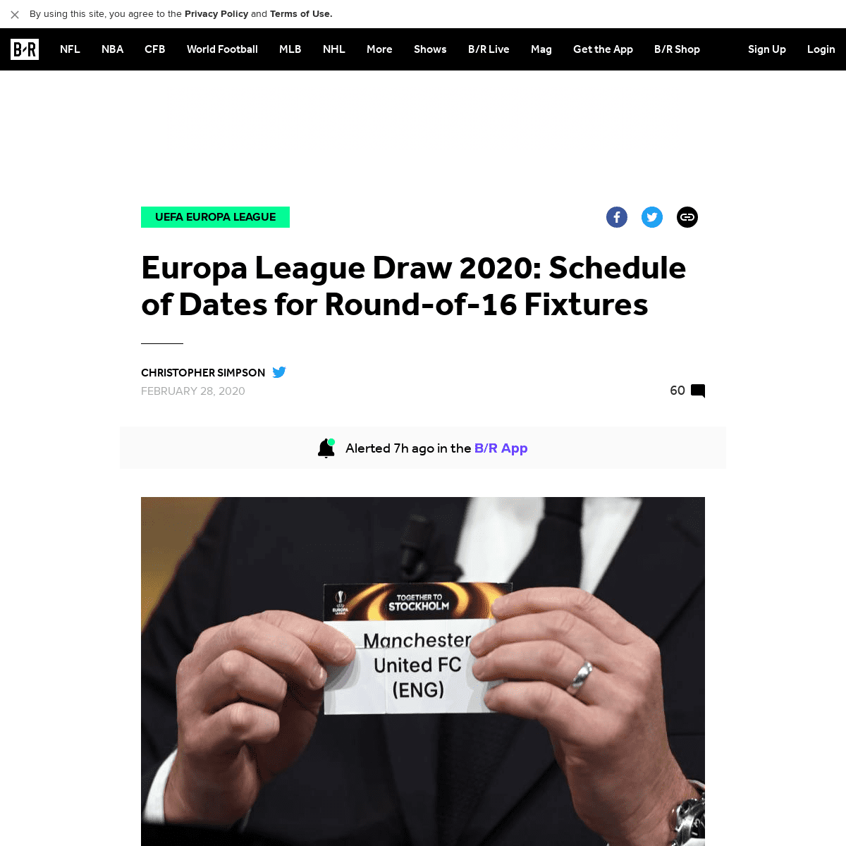 A complete backup of bleacherreport.com/articles/2878397-europa-league-draw-2020-schedule-of-dates-for-round-of-16-fixtures