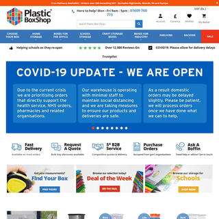 Plastic Storage Boxes & Accessories - Plastic Box Shop