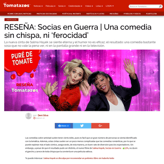 A complete backup of www.tomatazos.com/articulos/414933/RESENA-Socias-en-Guerra-Una-comedia-sin-chispa-ni-ferocidad