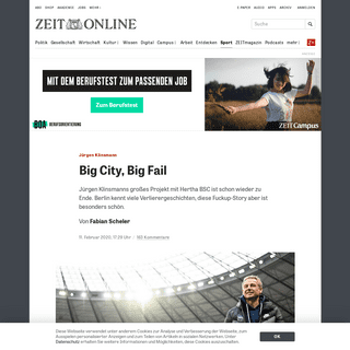 JÃ¼rgen Klinsmann- Big City, Big Fail -Â ZEIT ONLINE