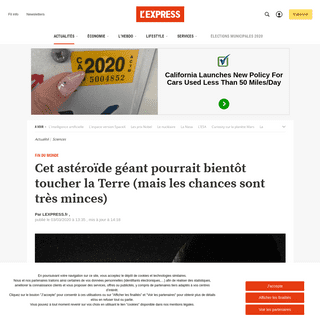 A complete backup of www.lexpress.fr/actualite/sciences/cet-asteroide-geant-pourrait-bientot-toucher-la-terre-mais-les-chances-s