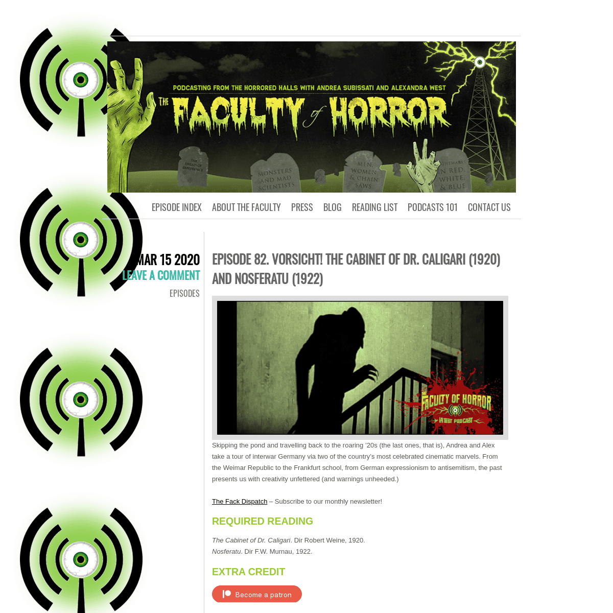 A complete backup of facultyofhorror.com