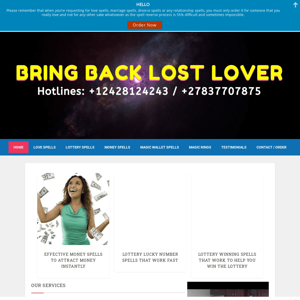 A complete backup of bringbacklostlover.com