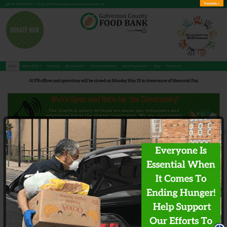 A complete backup of galvestoncountyfoodbank.org
