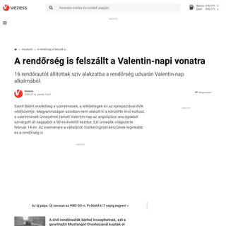 A complete backup of www.vezess.hu/vezetunk/2020/02/14/a-rendorseg-is-felszallt-a-valentin-napi-vonatra/