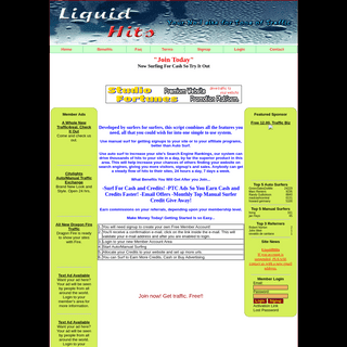 LiquidHits.Com Traffic Exchange
