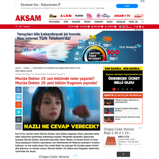 A complete backup of www.aksam.com.tr/magazin/mucize-doktor-19-son-bolum-izleme-linki-mucize-doktor-20-yeni-bolum-fragmani-yayin
