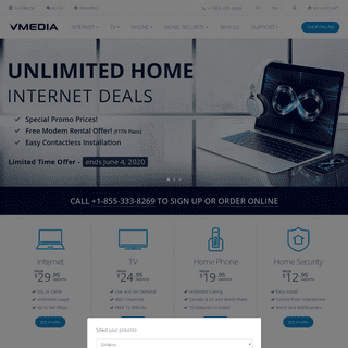 VMedia - Unlimited Internet, TV, and Home Phone Service Provider in Canada