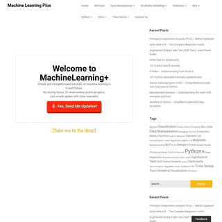 A complete backup of machinelearningplus.com