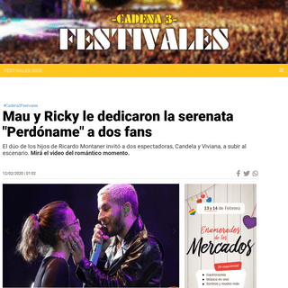 A complete backup of www.cadena3.com/noticia/festivales-2020/mau-y-ricky-le-dedicaron-la-serenata-perdoname-a-dos-fans_252758