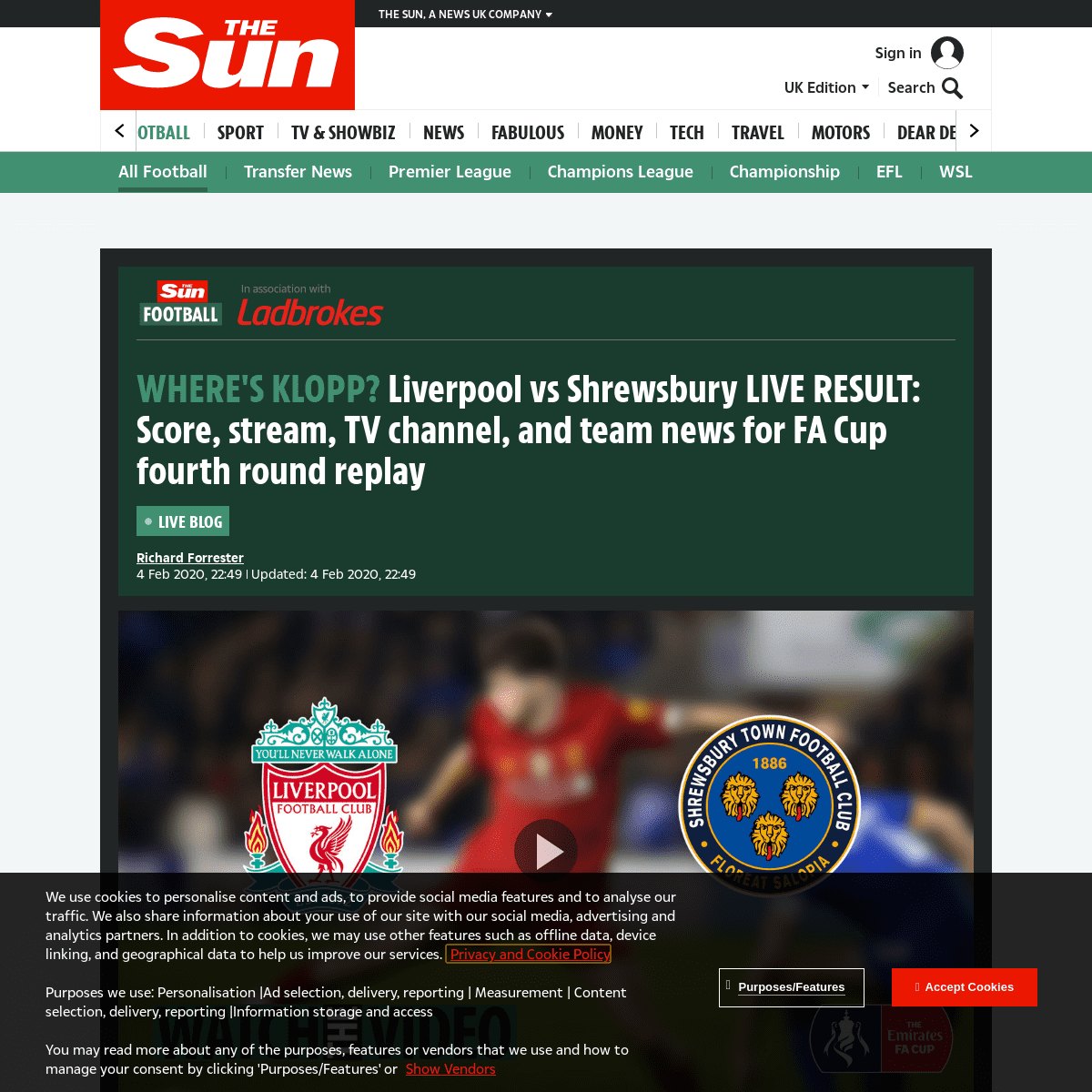 A complete backup of www.thesun.co.uk/sport/football/10882250/liverpool-shrewsbury-live-stream-tv-channel-kick-off-time-team-new