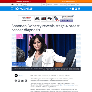 A complete backup of www.10tv.com/article/shannen-doherty-reveals-stage-4-breast-cancer-diagnosis-2020-feb