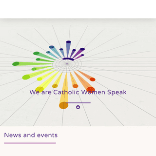 A complete backup of catholicwomenspeak.com