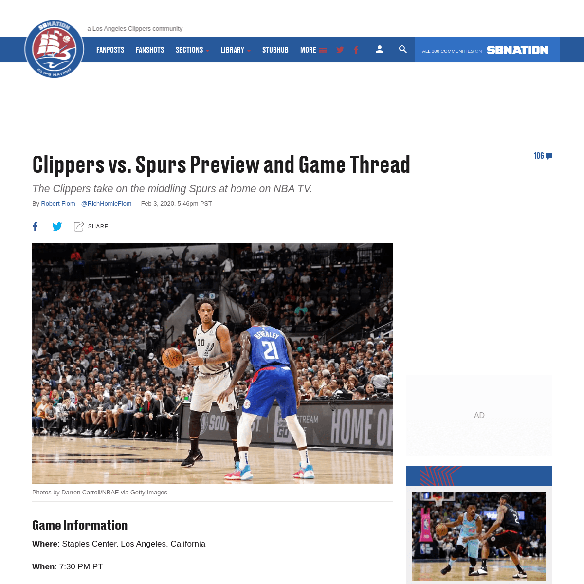 A complete backup of www.clipsnation.com/2020/2/3/21121436/clippers-vs-spurs-preview-and-game-thread
