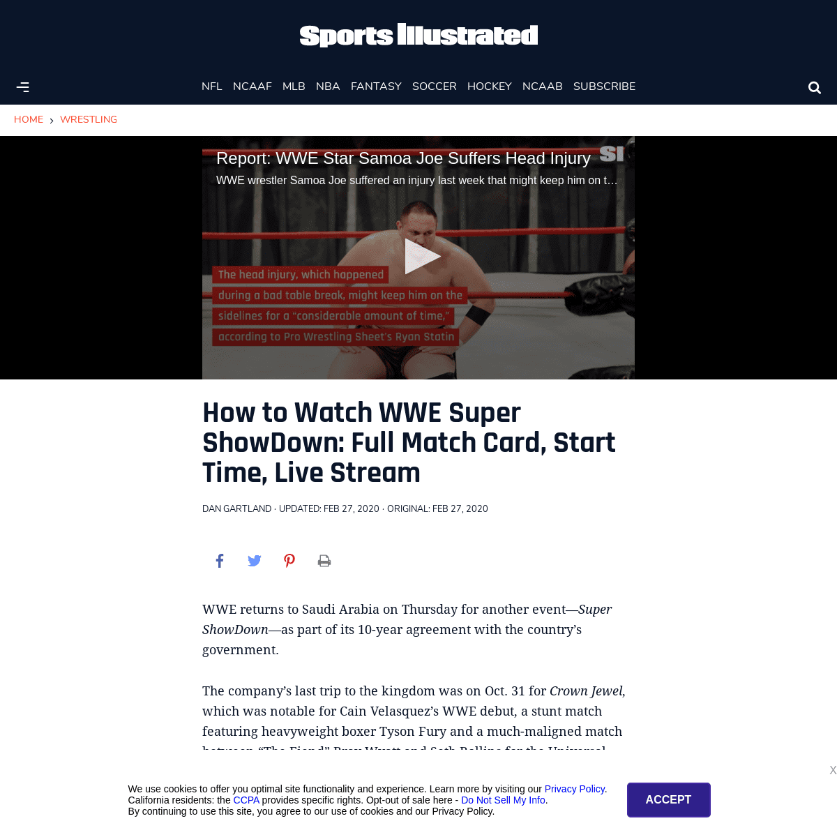 A complete backup of www.si.com/wrestling/2020/02/27/wwe-super-showdown-start-time-match-card-live-stream