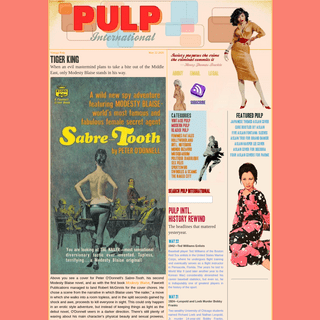 Pulp International - vintage and modern pulp fiction; noir, schlock and exploitation films; scandals, swindles and news