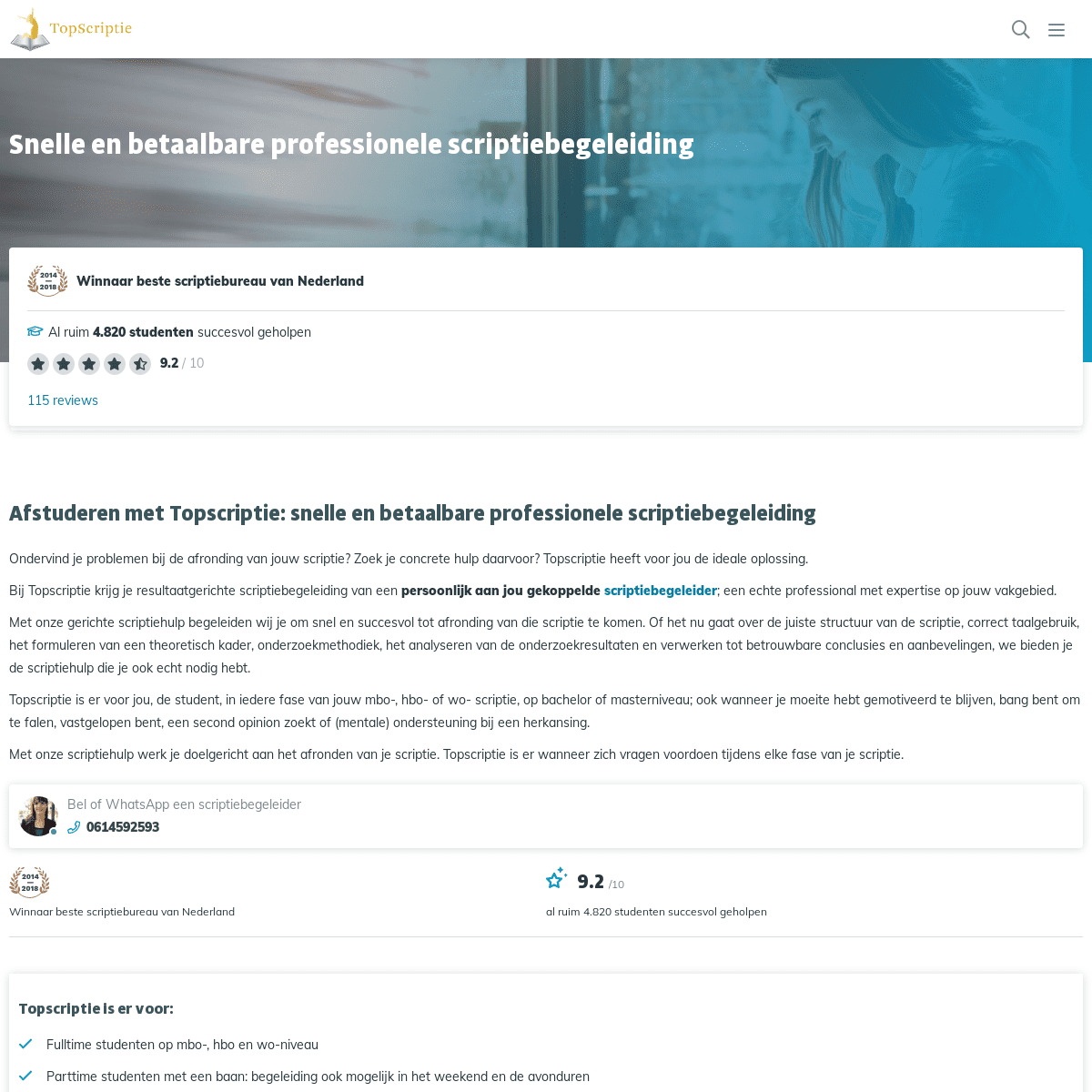 A complete backup of topscriptie.nl