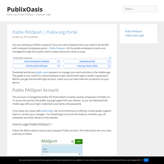A complete backup of publixoasis.info
