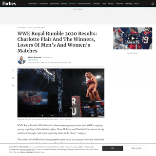 A complete backup of www.forbes.com/sites/alfredkonuwa/2020/01/27/wwe-royal-rumble-2020-results-charlotte-flair-and-the-winners-