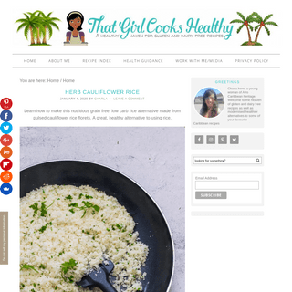 That Girl Cooks Healthy - Modern healthy Caribbean recipes that are wheat free, gluten free and dairy free recipes