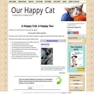 Our Happy Cat - Answers All Your Cat Questions