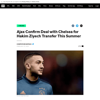 Ajax Confirm Deal with Chelsea for Hakim Ziyech Transfer This Summer - Bleacher Report - Latest News, Videos and Highlights