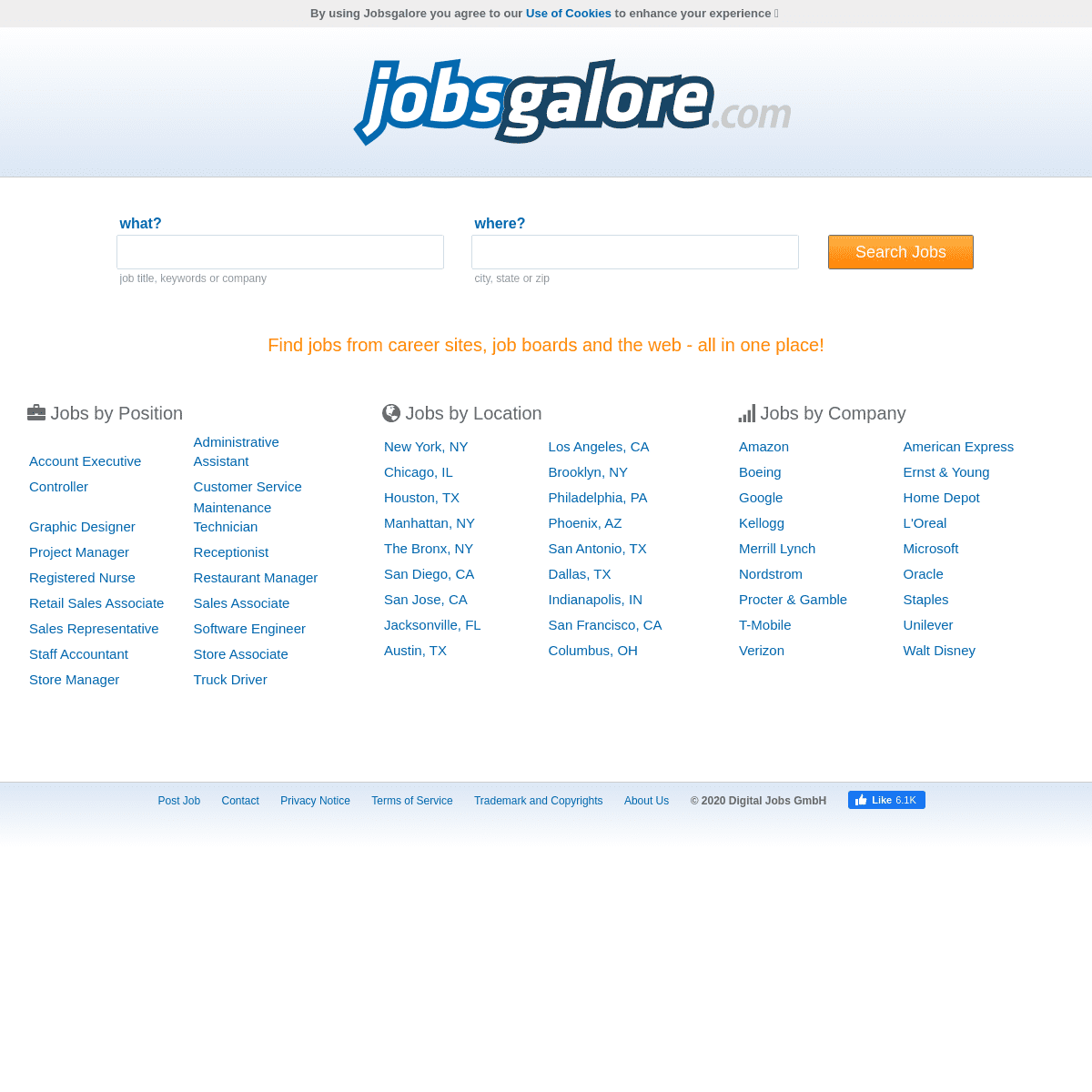 A complete backup of jobsgalore.com