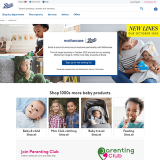 A complete backup of mothercare.com