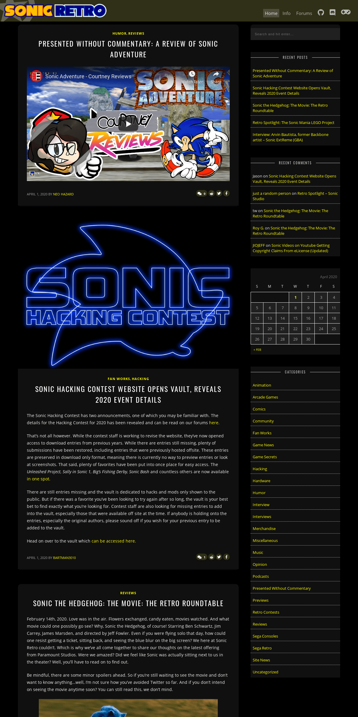 A complete backup of sonicretro.org